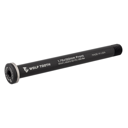 WOLFTOOTH EJE PASANTE RUTA/GRAVEL 12X122MM (ROSCA 1.75 x L-122mm) NEGRO